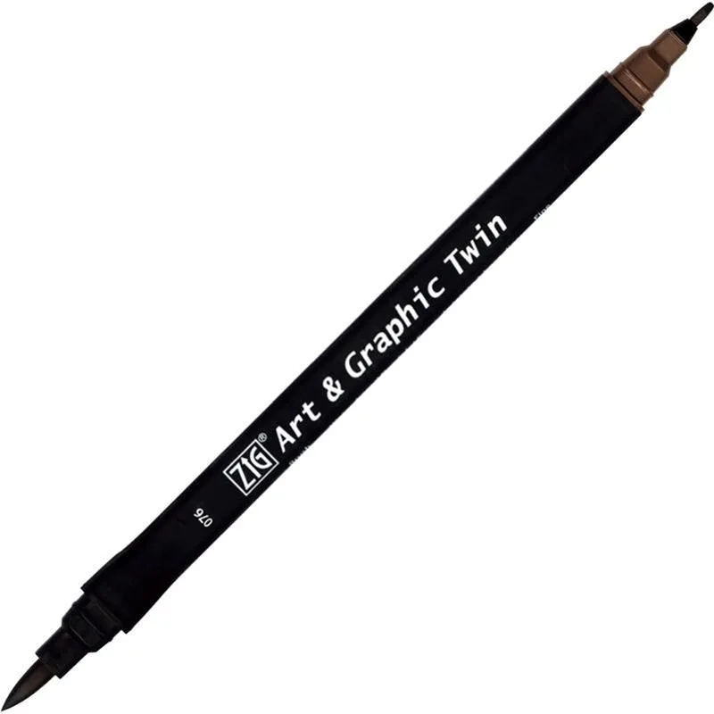 Zig Art Tut-80 Graphic Boyama Kalemi 076 Dark Brown
