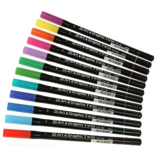Zig Art Tut-80 Graphic Boyama Kalemi 042 Brıght Yellow