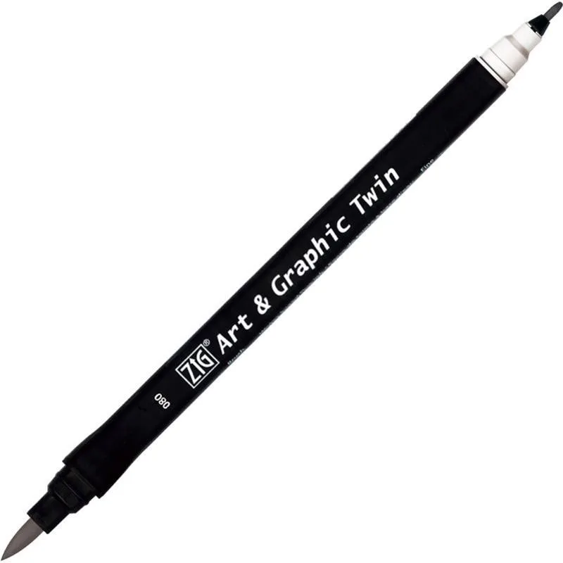 Zig Art Tut-80 Graphic Boyama Kalemi 080 Lıght Grey