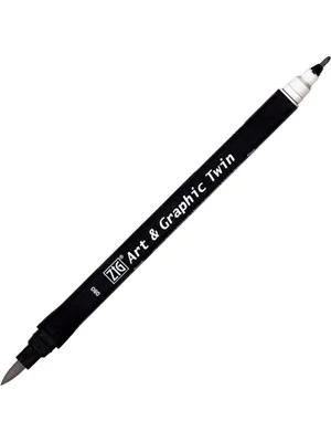 Zig Art Tut-80 Graphic Boyama Kalemi 080 Lıght Grey