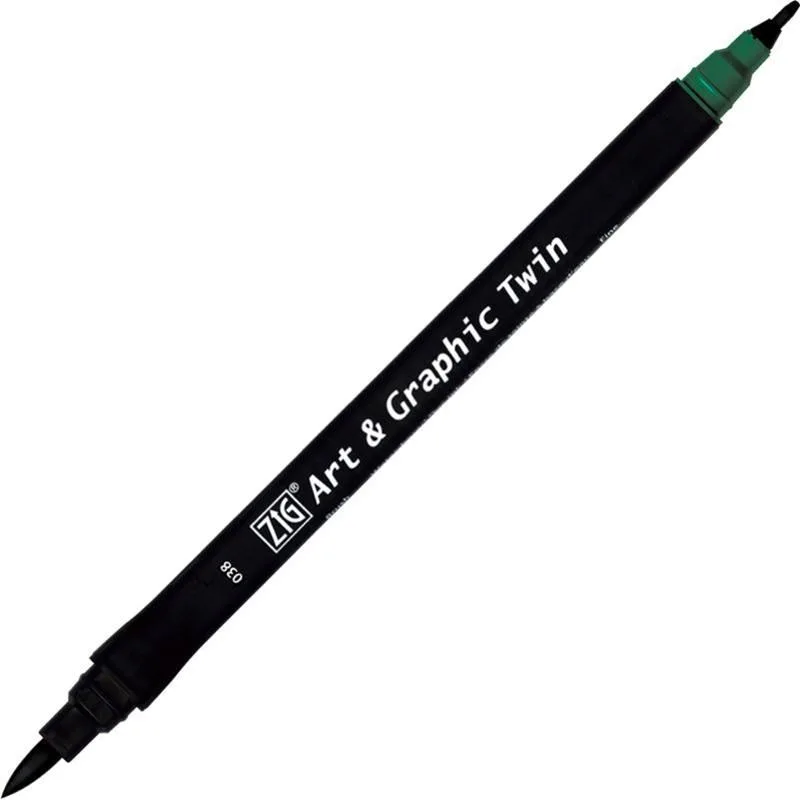 Zig Art Tut-80 Graphic Boyama Kalemi 038 Marıne Green