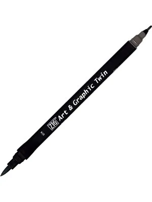 Zig Art Tut-80 Graphic Boyama Kalemi 074 Dark Grey