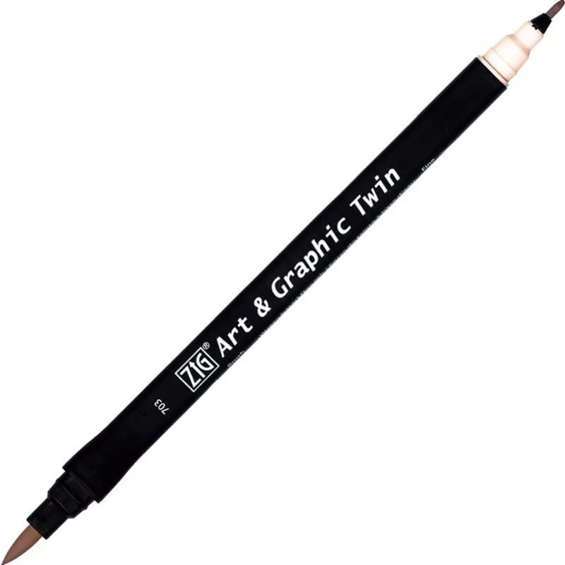 Zig Art Tut-80 Graphic Boyama Kalemi 087 Gray Brown