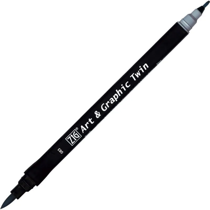 Zig Art Tut-80 Graphic Boyama Kalemi 083 Blue Gray