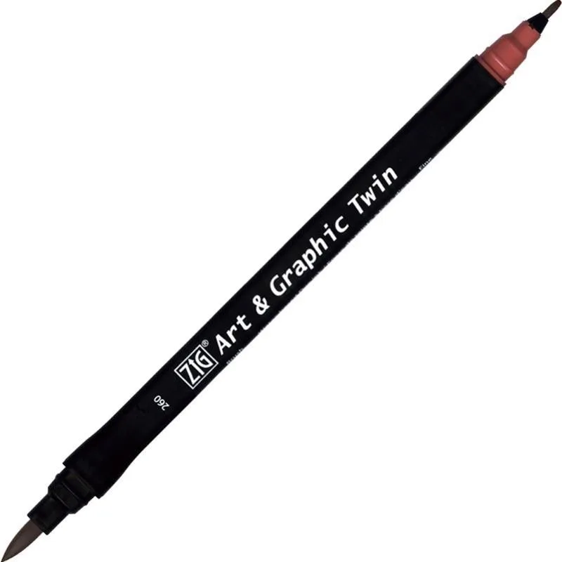 Zig Art Tut-80 Graphic Boyama Kalemi 260 Deep Red