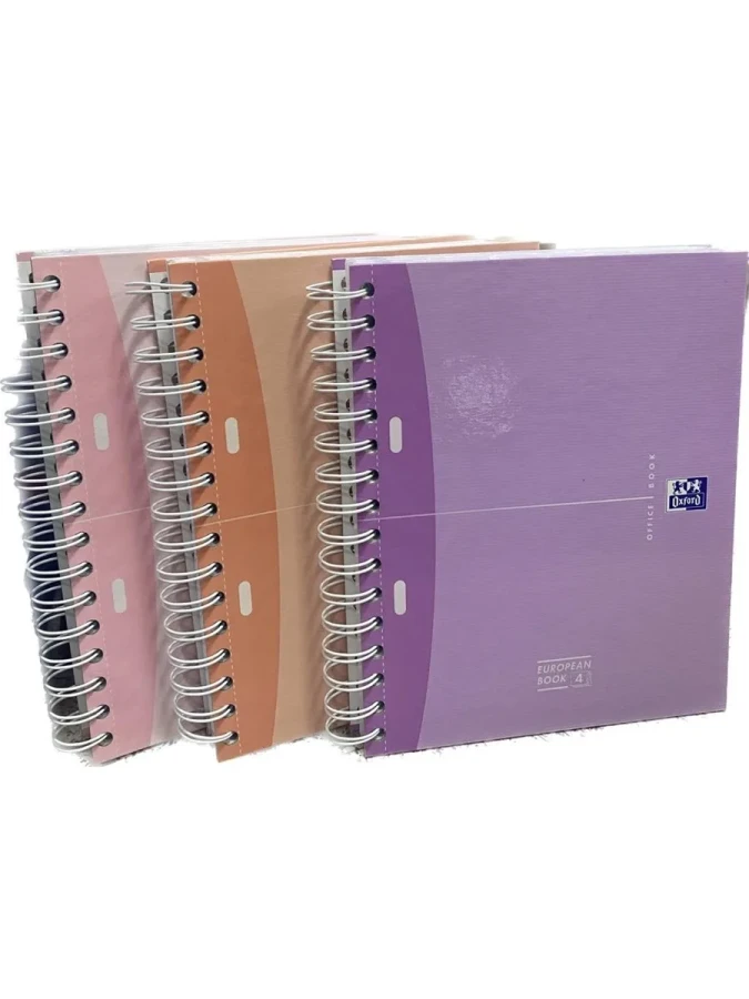 Oxford European A5 Karton Kapak Spiralli Defter Kareli 100 Yp 101371