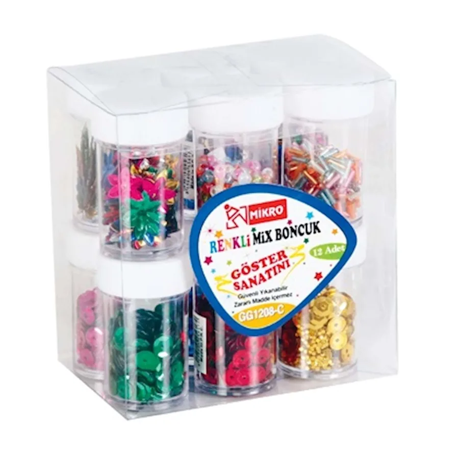 Mikro Şekilli Pul+mix Boncuk Gg12-08c