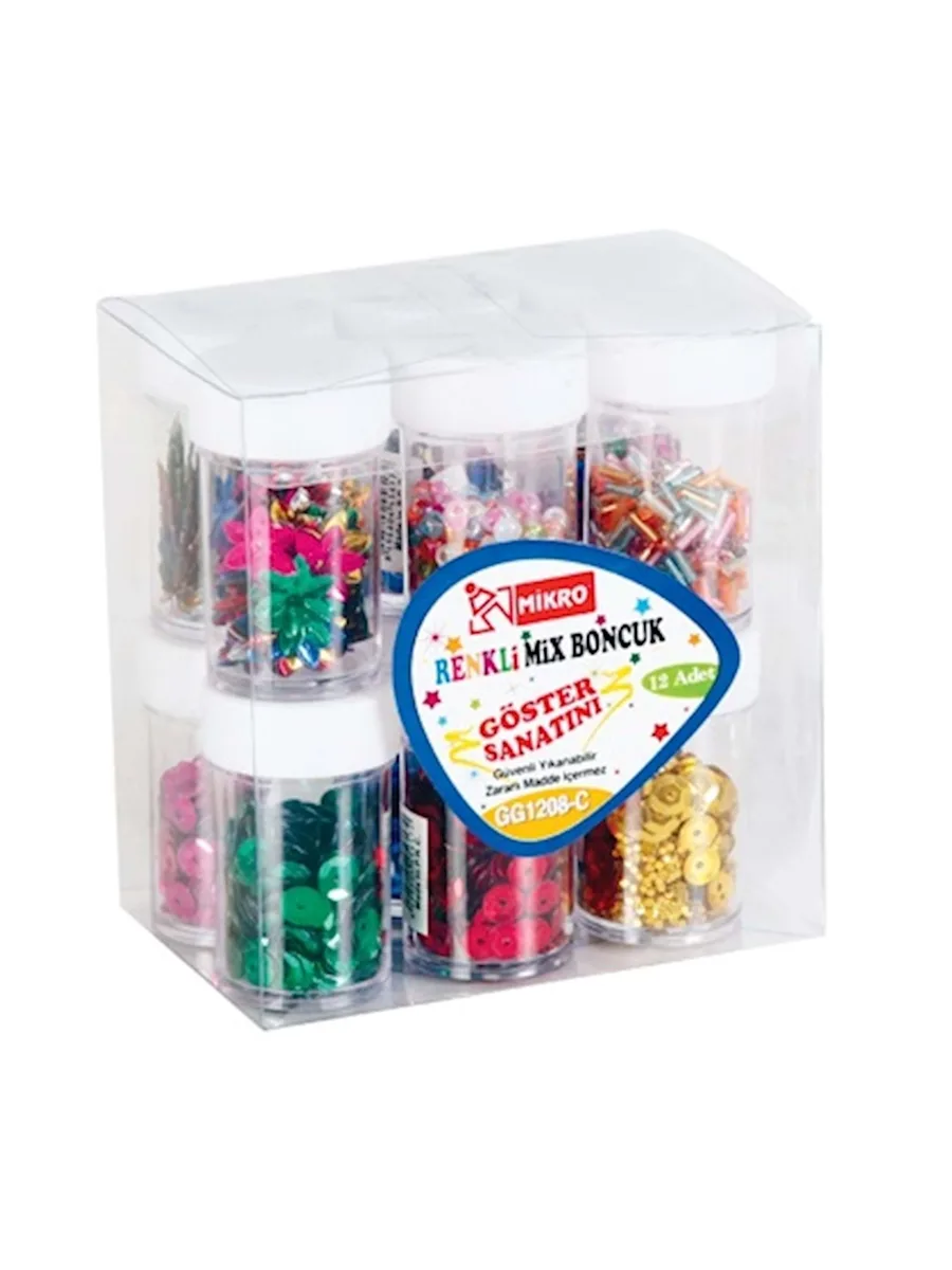 Mikro Şekilli Pul+mix Boncuk Gg12-08c