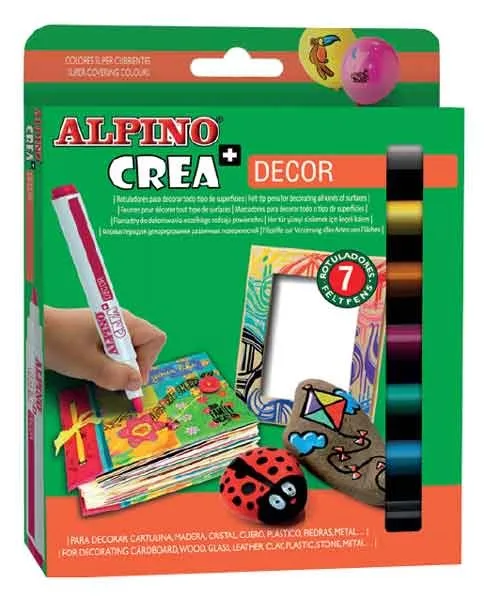 Alpino Crea Dekor Keçeli Kalem 7 Li Ar-133