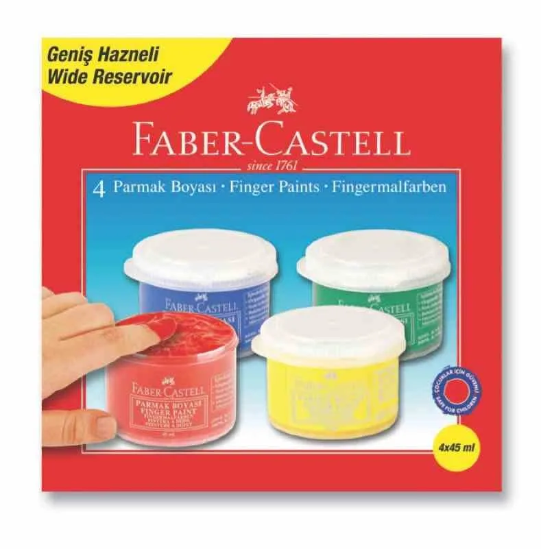 Faber Castell 45 Ml Parmak Boyası 4 Renk 160412