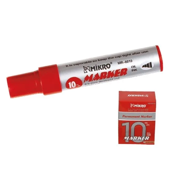 Mikro 6010 Jumbo Marker Kalem Kırmızı