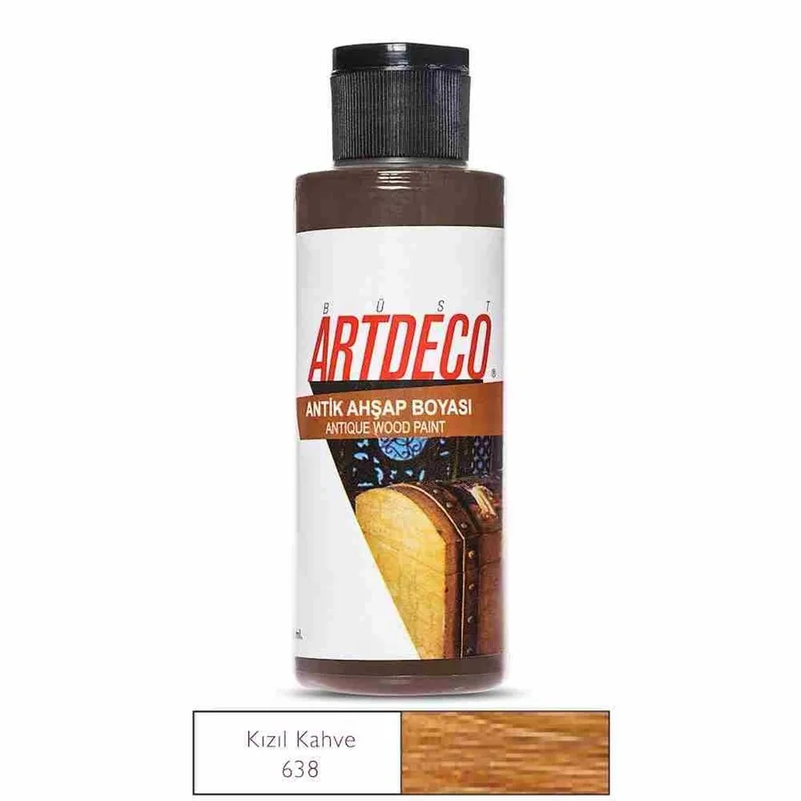 Artdeco 120 Ml Antik (eskitme) Ahşap Boyası Kızıl Kahve 26r-638