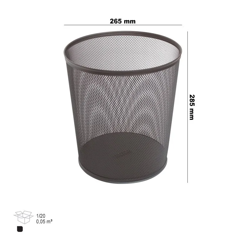 Ark 260x280 Metal Konik Perforeli Çöp Kovası 1145
