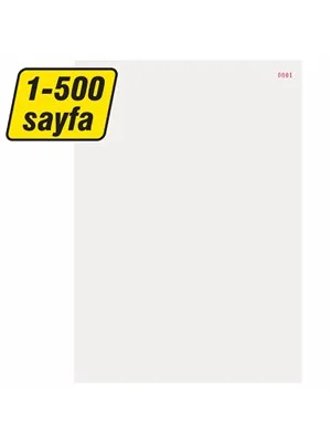 A4 80 Gr 450 Li Numaralı Yevmiye Kebir