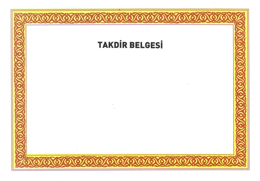 Altınyıldız Takdir Belgesi 110 Gr