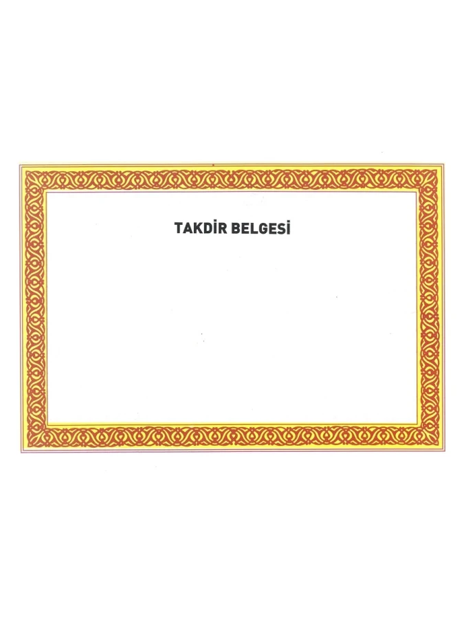 Altınyıldız Takdir Belgesi 110 Gr