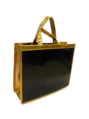Gıpta Vesta 290x120x240 Hediyelik Çanta Siyah-altın