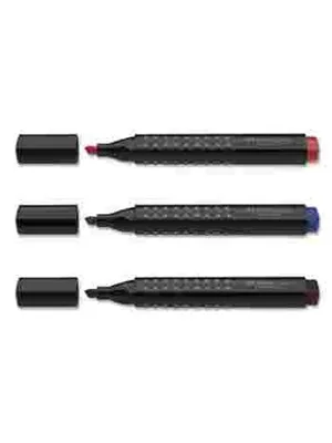 Faber Castell Grıp Perm.marker Kalem Kesik Uç Kırmızı 150321