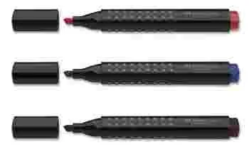 Faber Castell Grıp Perm.marker Kalem Kesik Uç Kırmızı 150321