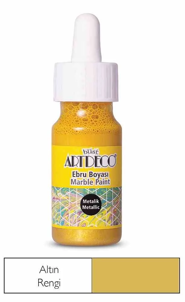 Artdeco 30 Ml Ebru Boyası 17b-21 Altın