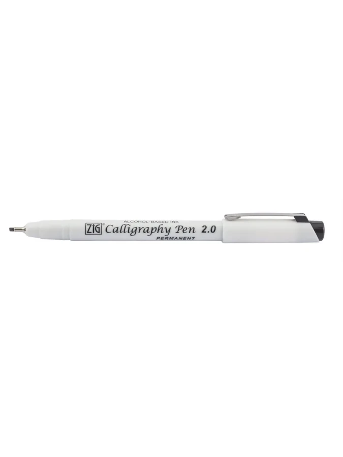 Zig Permanent 2.0 Callıgraphy Kalemi Kesik Uç Siyah Pca-210
