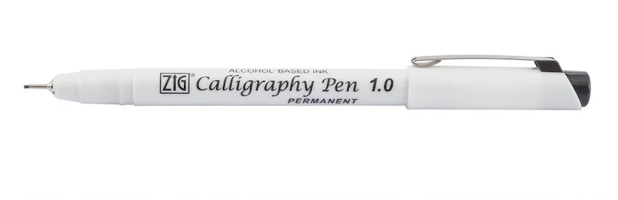 Zig Permanent 1.0 Callıgraphy Kalemi Kesik Uç Siyah Pca-110