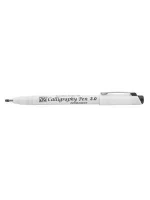 Zig Permanent 3.0 Callıgraphy Kalemi Kesik Uç Siyah Pca-310