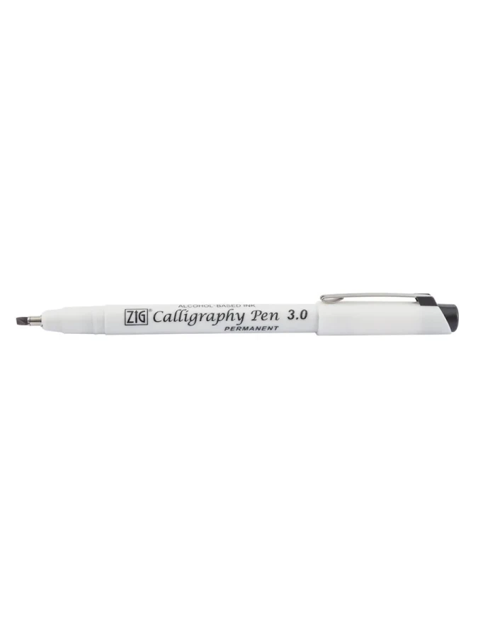 Zig Permanent 3.0 Callıgraphy Kalemi Kesik Uç Siyah Pca-310