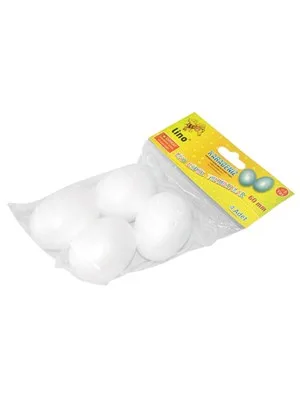 Lino 6 Cm Strafor (köpük) Yumurta Modeli 4'lü Paket Rbz-3018