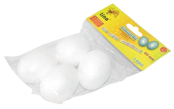 Lino 6 Cm Strafor (köpük) Yumurta Modeli 4'lü Paket Rbz-3018