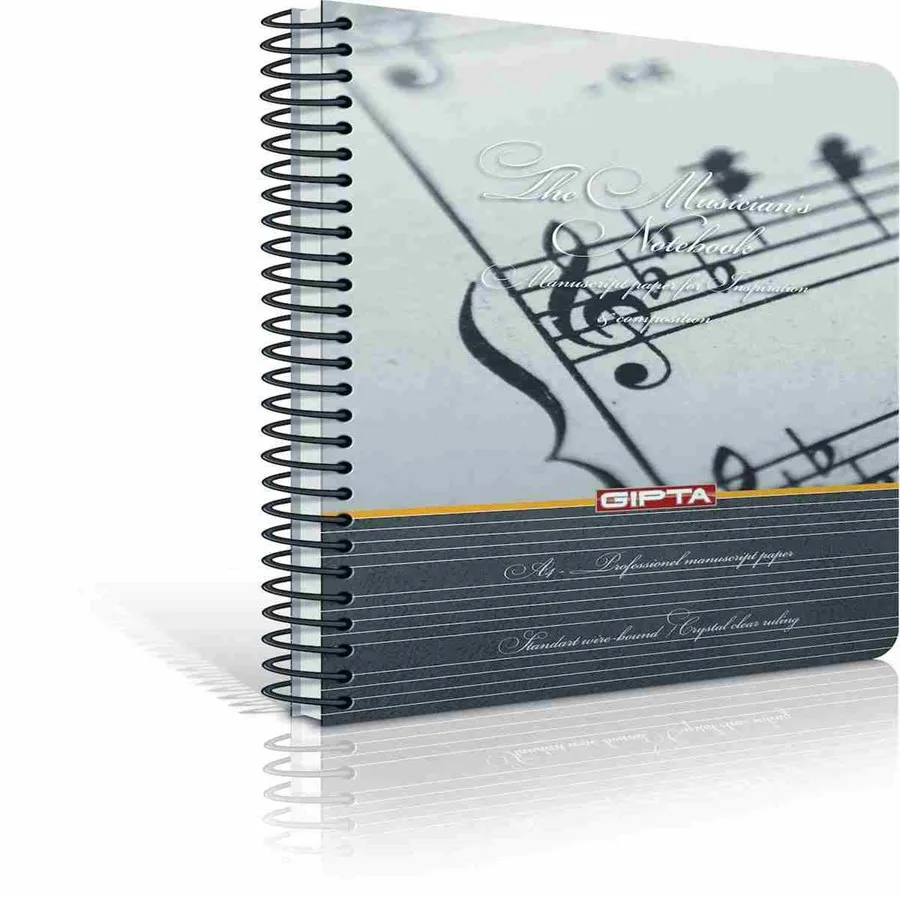 Gıpta A4 Sert Kapak Spiralli Müzik Defteri 80 Yp 1700