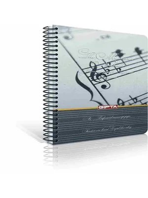 Gıpta A4 Sert Kapak Spiralli Müzik Defteri 80 Yp 1700