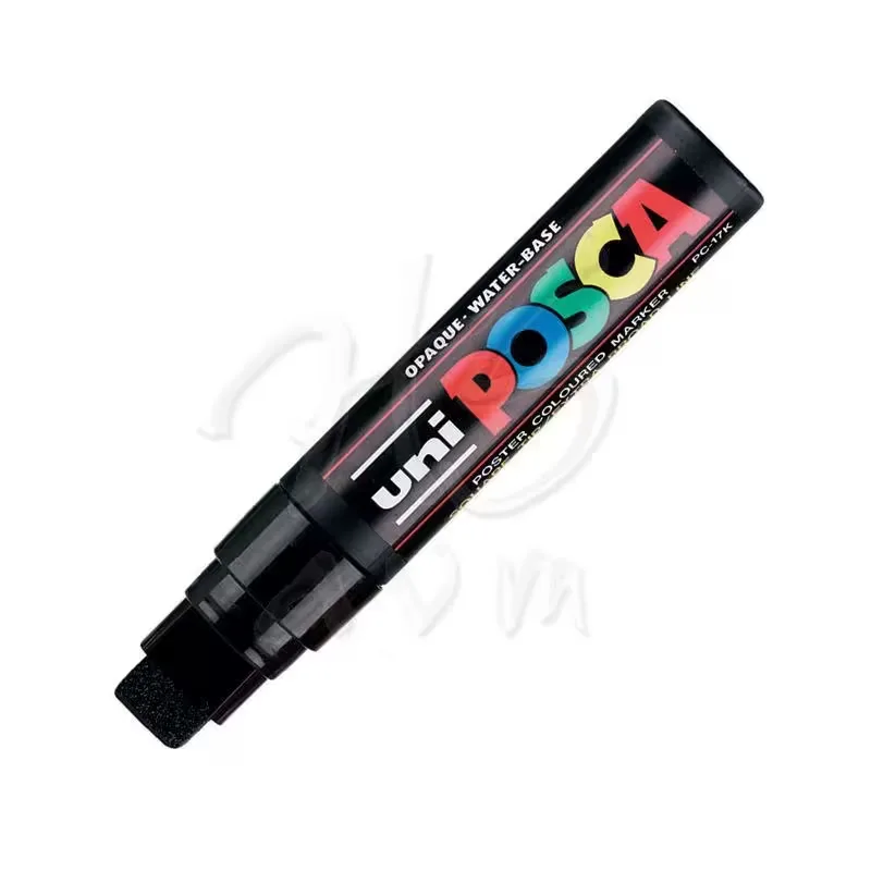 Uni Posca 15.0 Su Bazlı Poster Markörü Black Pc-17k