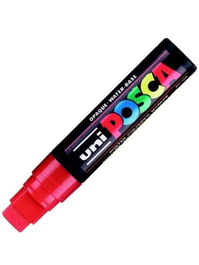 Uni Posca 15.0 Su Bazlı Poster Markörü Kırmızı Pc-17k