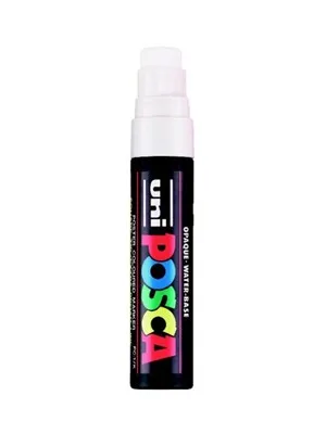 Uni Posca 15.0 Su Bazlı Poster Markörü Whıte Pc-17k