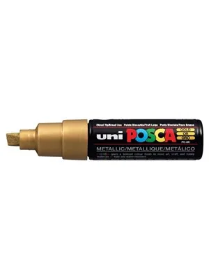 Uni Posca 8.0 Su Bazlı Poster Markörü Gold Pc-8k
