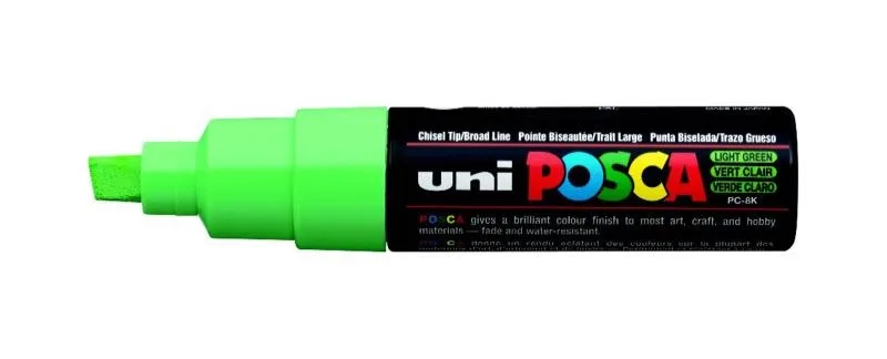 Uni Posca 8.0 Su Bazlı Poster Markörü Lıght Green Pc-8k