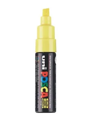 Uni Posca 8.0 Su Bazlı Poster Markörü Yellow Pc-8k