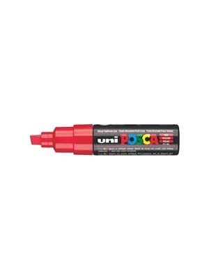 Uni Posca 8.0 Su Bazlı Poster Markörü Red Pc-8k