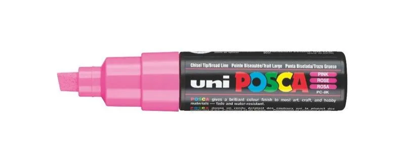 Uni Posca 8.0 Su Bazlı Poster Markörü Pınk Pc-8k