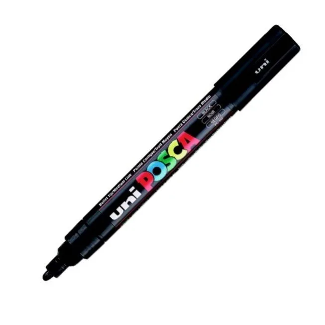 Uni Posca 1.8-2.5 Su Bazlı Poster Markörü Nero Black Pc-5m
