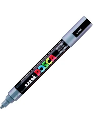 Uni Posca 1.8-2.5 Su Bazlı Poster Markörü Grey Pc-5m