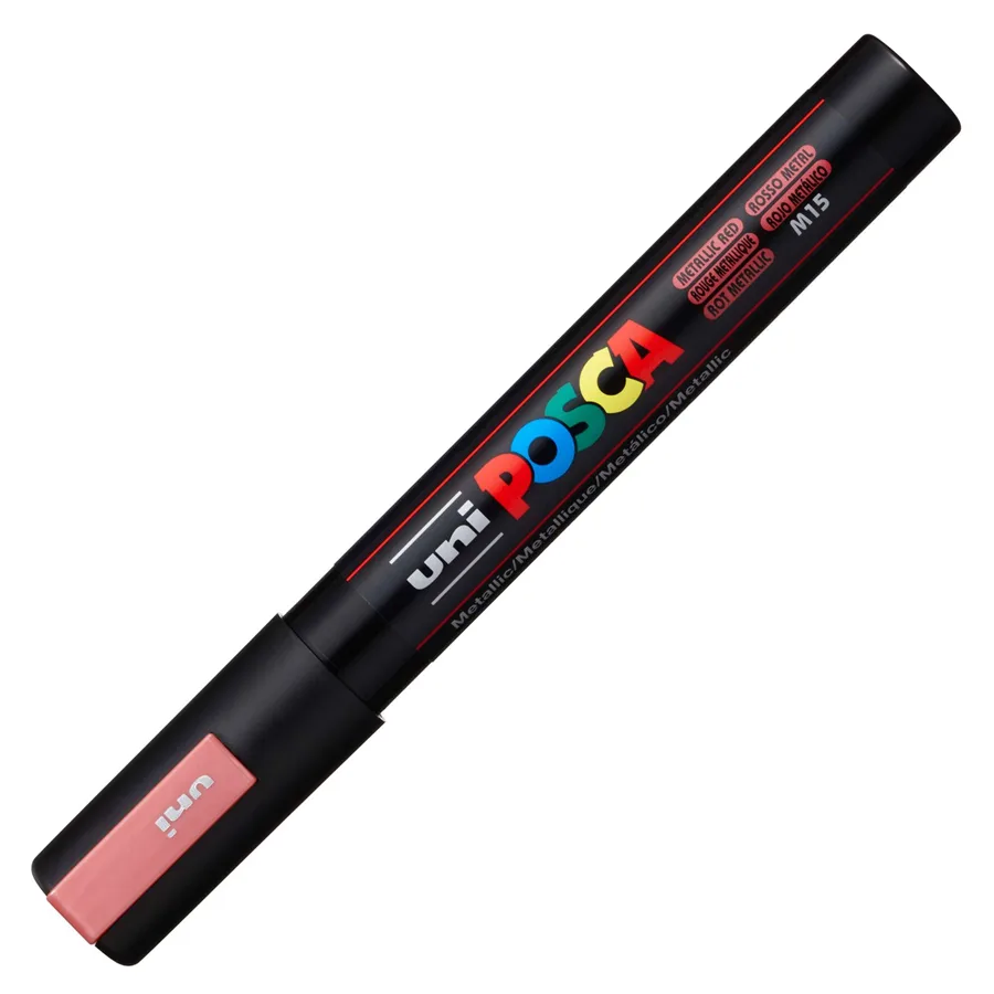 Uni Posca 1.8-2.5 Su Bazlı Poster Markörü Metallıc Red Pc-5m