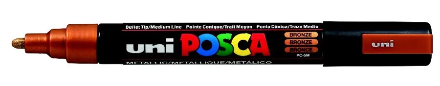 Uni Posca 1.8-2.5 Su Bazlı Poster Markörü Bronze Pc-5m