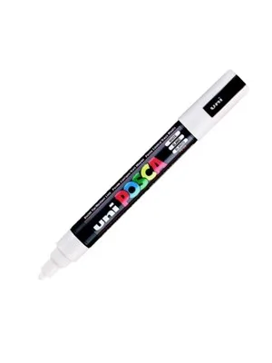 Uni Posca 1.8-2.5 Su Bazlı Poster Markörü Whıte Pc-5m
