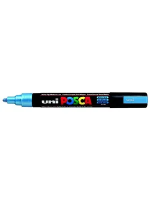 Uni Posca 1.8-2.5 Su Bazlı Poster Markörü Metalıc Blue Pc-5m