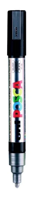 Uni Posca 1.8-2.5 Su Bazlı Poster Markörü Sılver Pc-5m