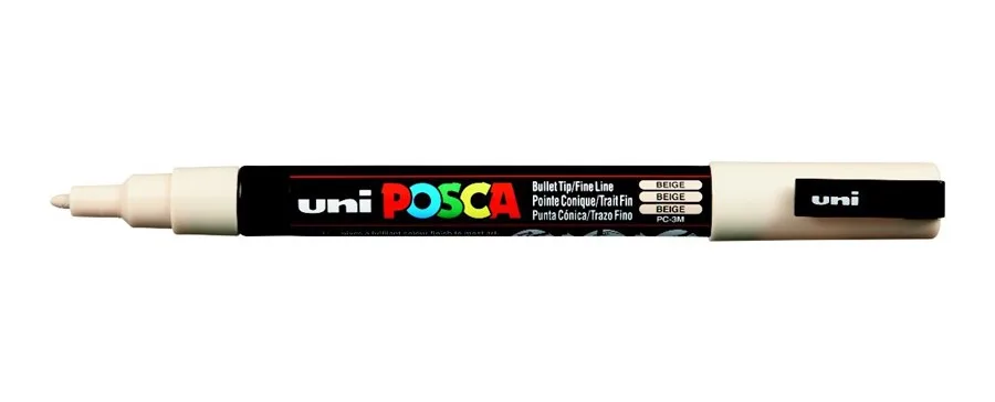 Uni Posca 0.9-1.3 Su Bazlı Poster Markörü Beıge Pc-3m