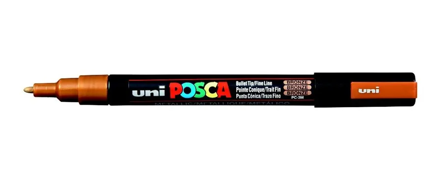 Uni Posca 0.9-1.3 Su Bazlı Poster Markörü Bronze Pc-3m