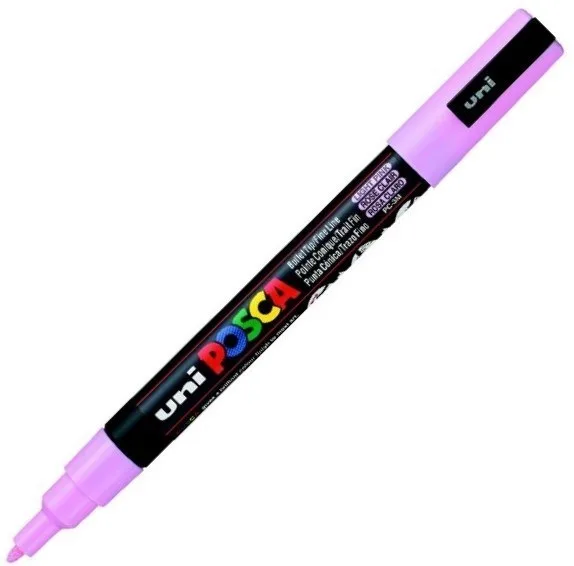 Uni Posca 0.9-1.3 Su Bazlı Poster Markörü Lıght Pınk Pc-3m